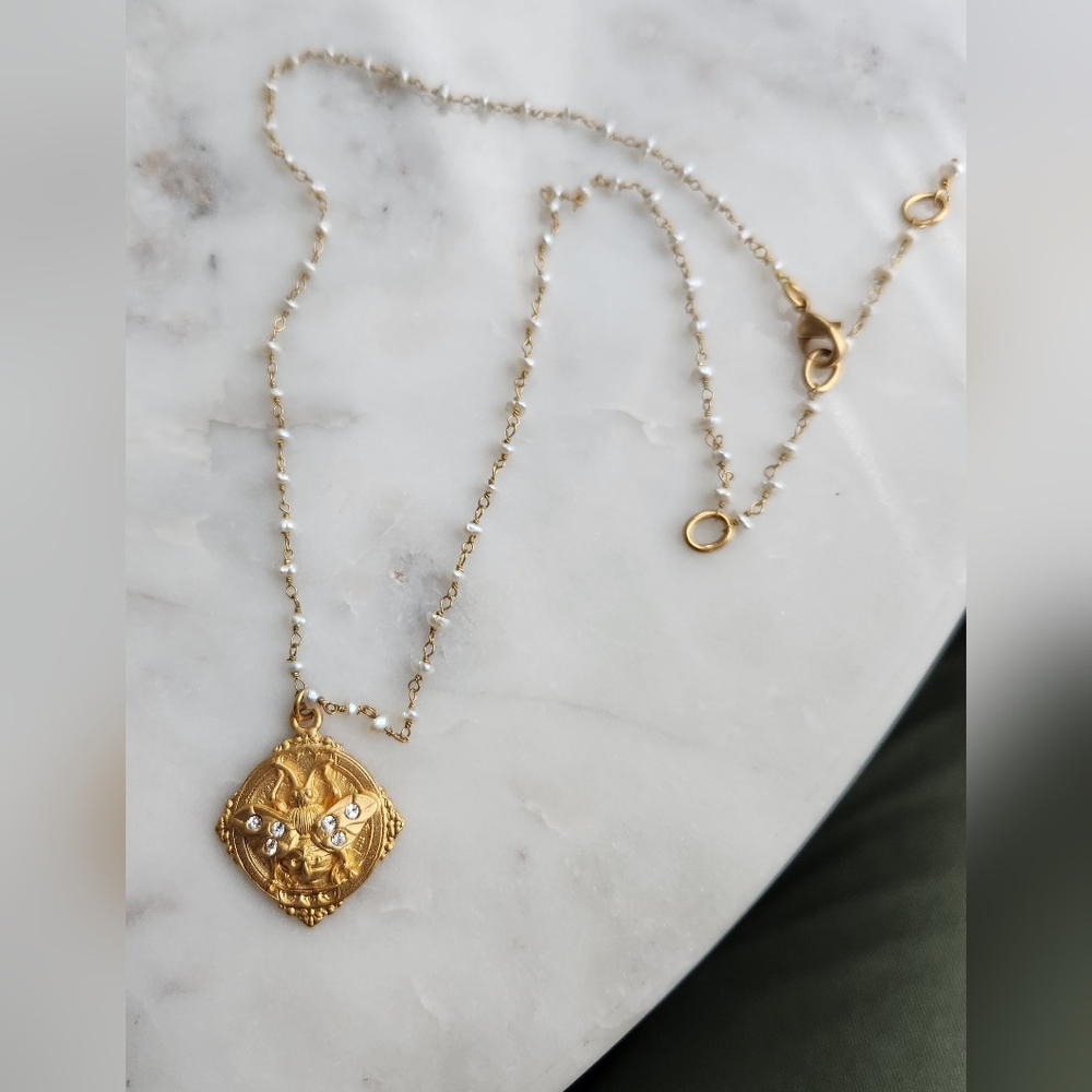 *SOLD* French Kande Lunette necklace